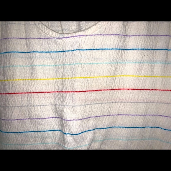 Roxy Rainbow Pinstripe Tank Top. Medium.  Mint condition - Picture 7 of 15